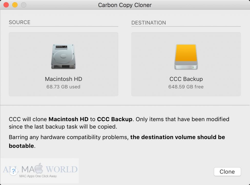 carbon copy software for mac